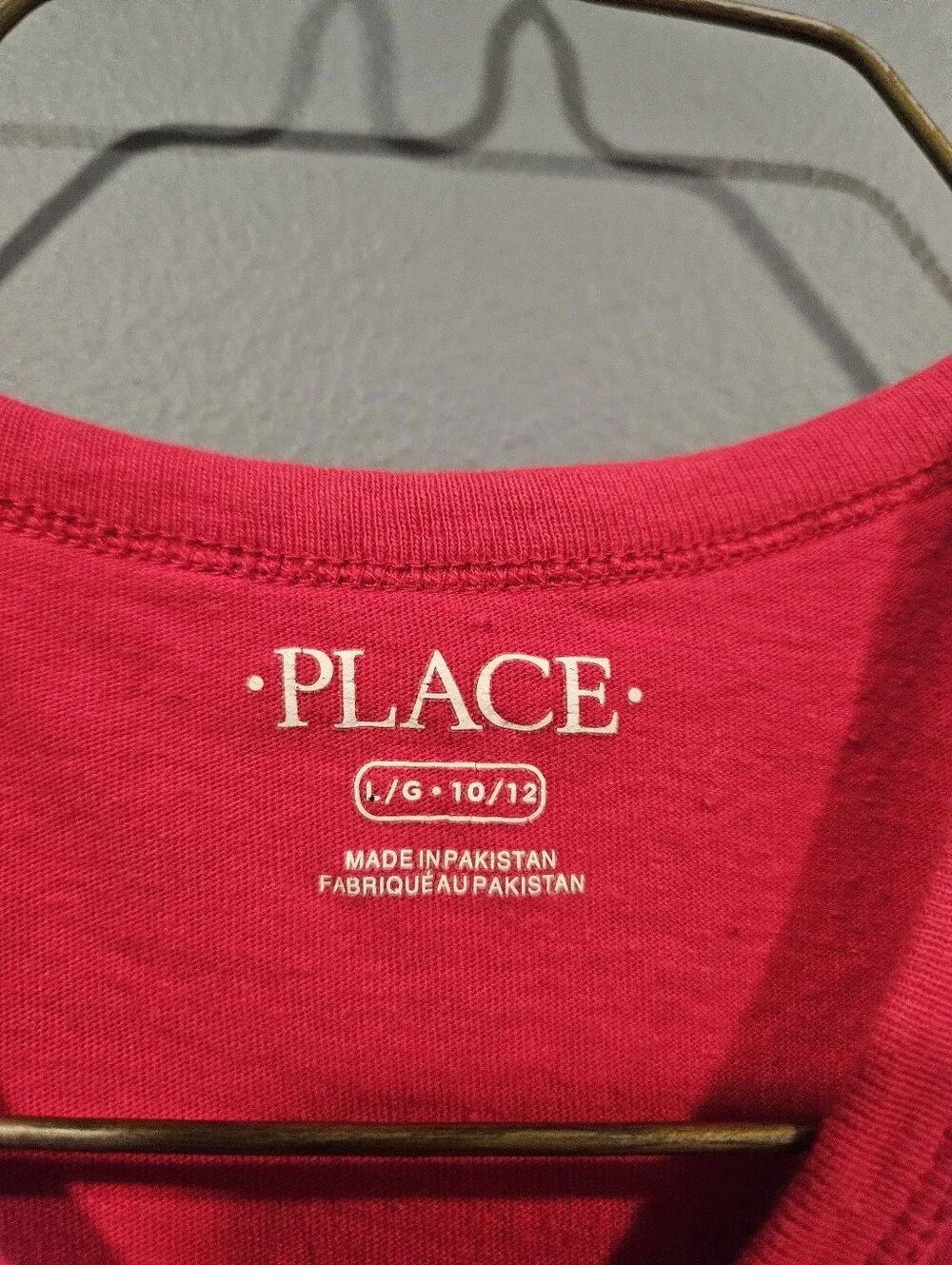 Childrens Place Kids Red White and Blue Flag Graphic Tee - Size 10/12